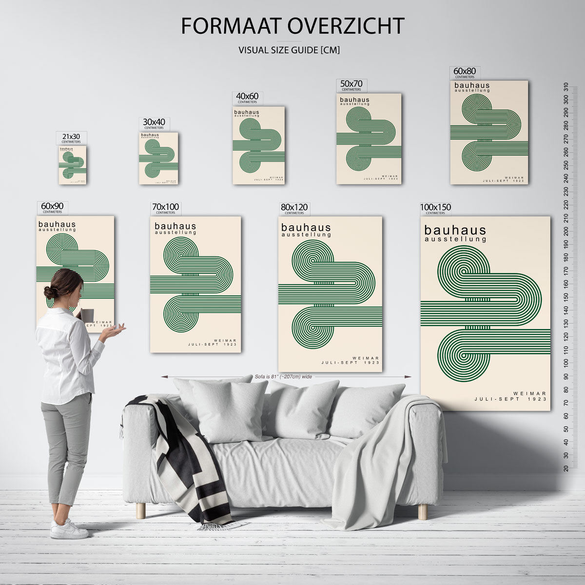 Lijnenspel en vlaken Poster