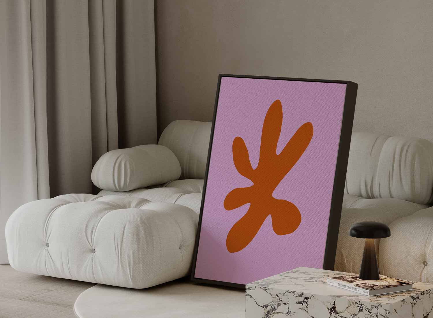 Zonnige Abstractie Kunstwerk-canvas-dibond-plexiglas-wanddecoratie-WallArtistic