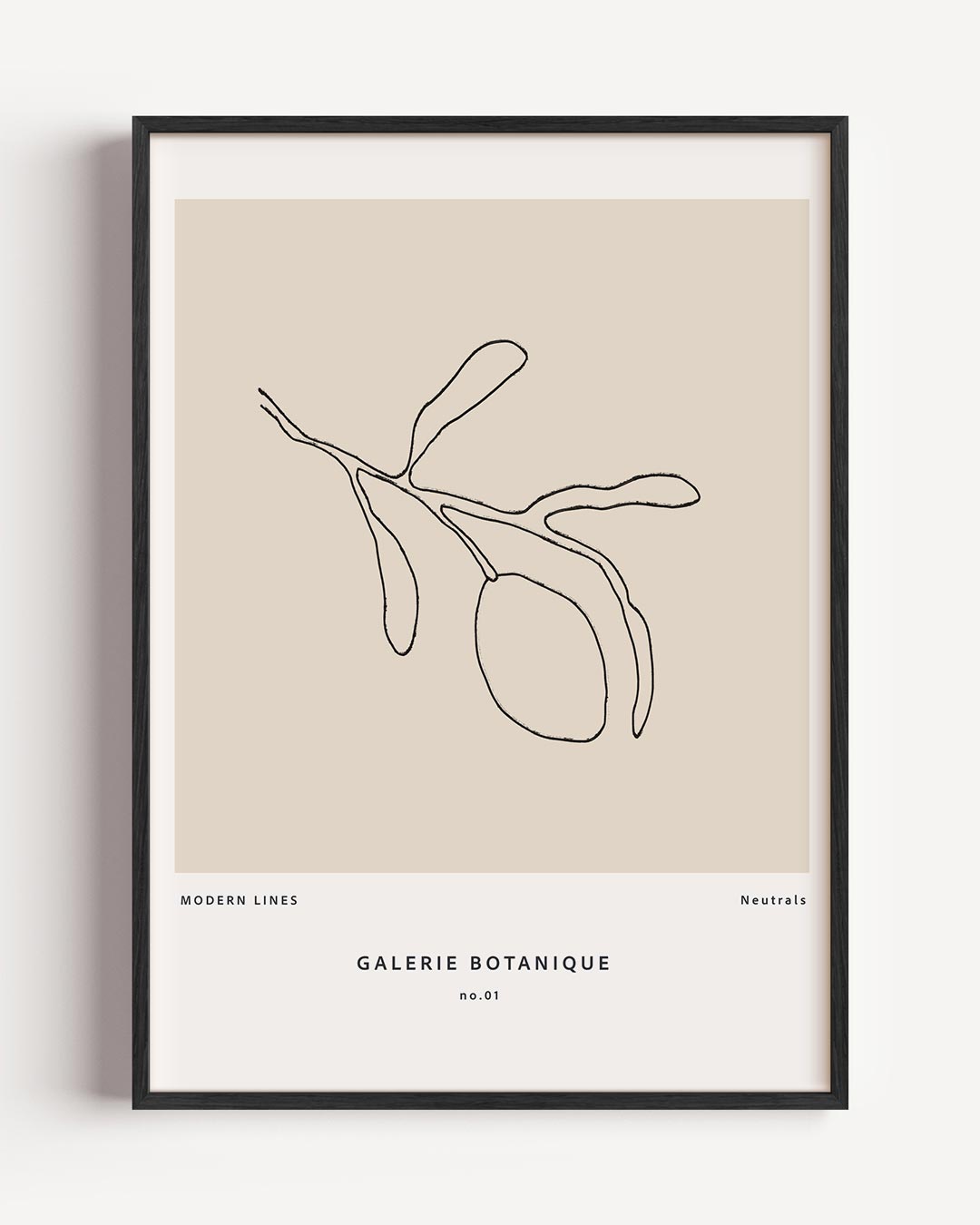 Moderne Botanische Lijnen Poster-WallArtistic