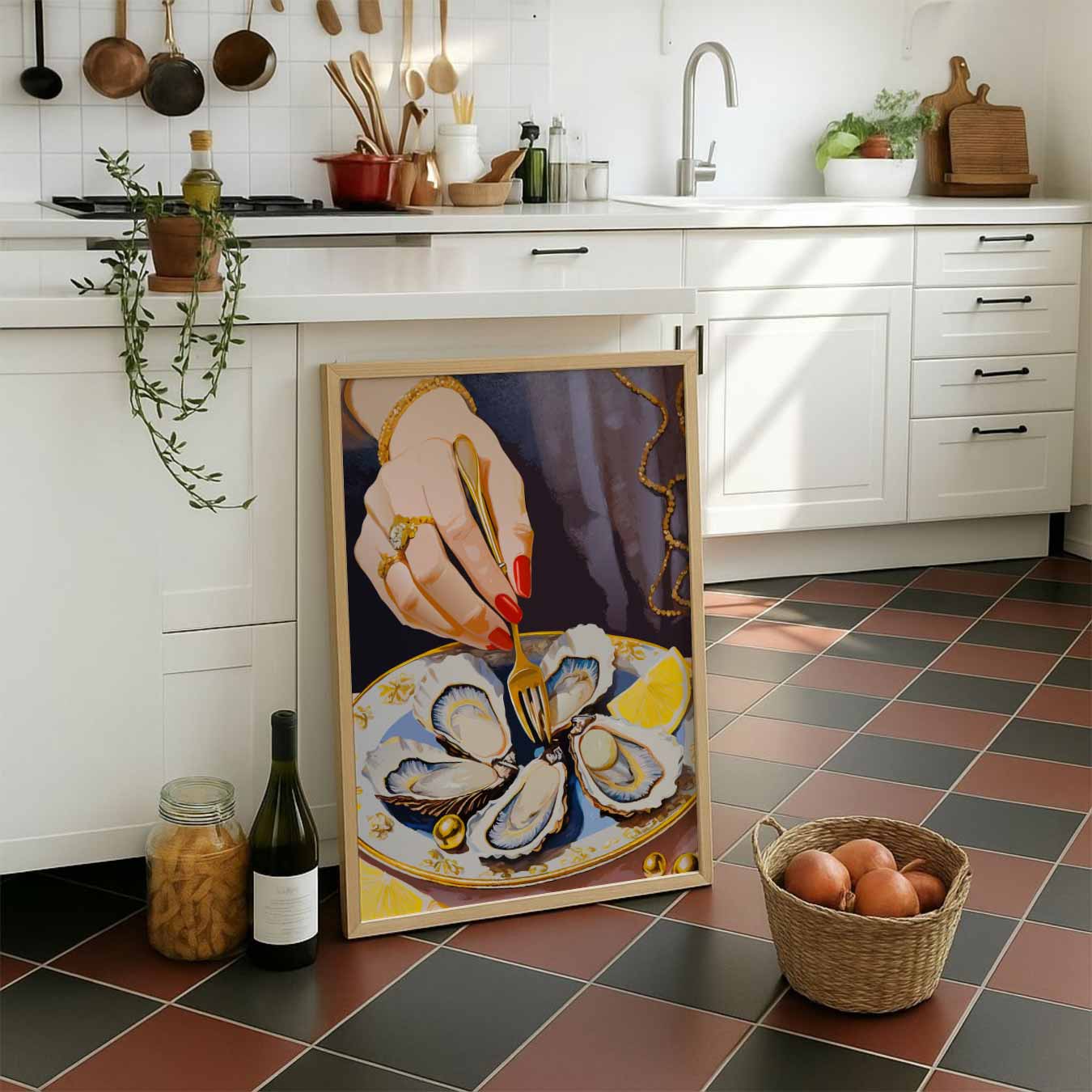 Elegant Oyster Diner Poster