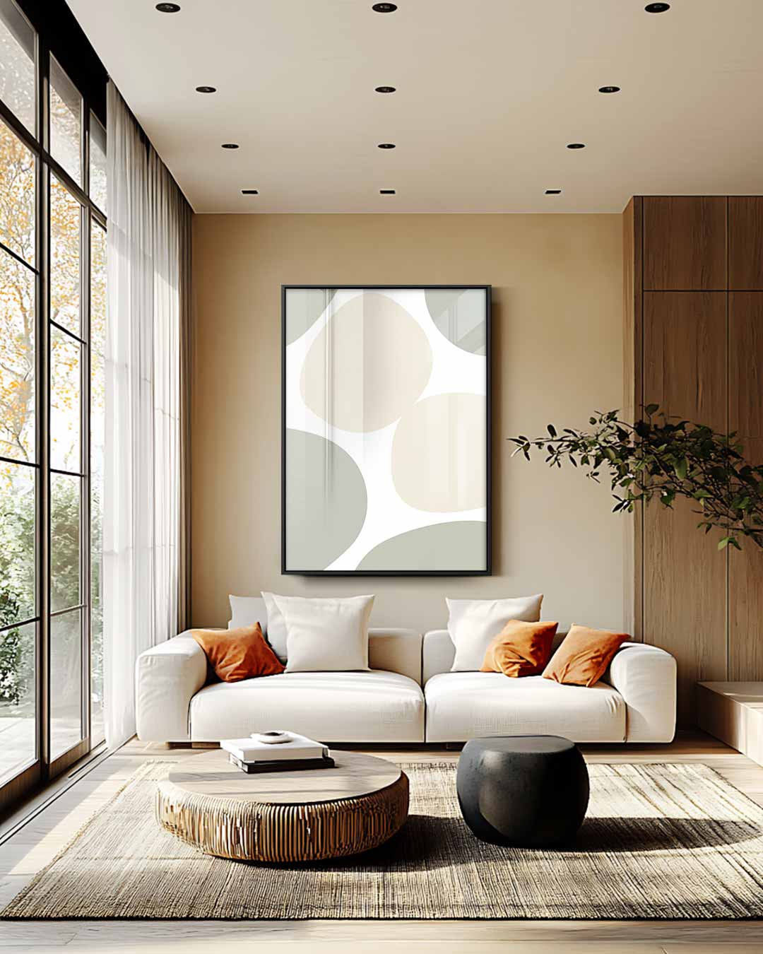 Organische Vormen Wanddecoratie Kunstwerk-canvas-dibond-plexiglas-wanddecoratie-WallArtistic