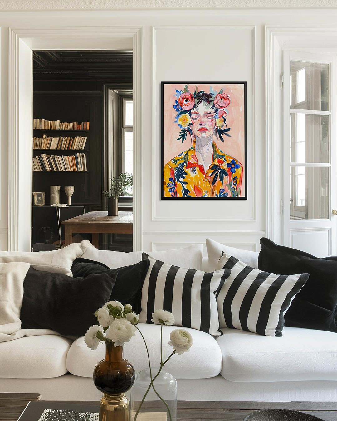 Portret illustratie Kunstwerk