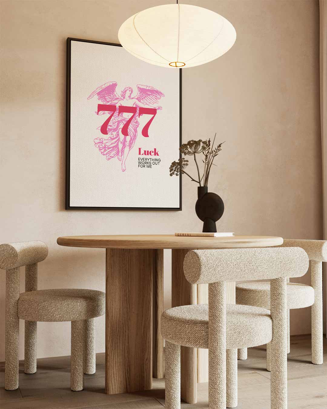 Gelukskraft Engel 777 Kunstwerk-canvas-dibond-plexiglas-wanddecoratie-WallArtistic