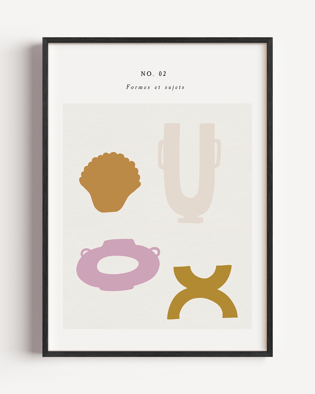 Abstracte Vormen & Vazen Poster-WallArtistic