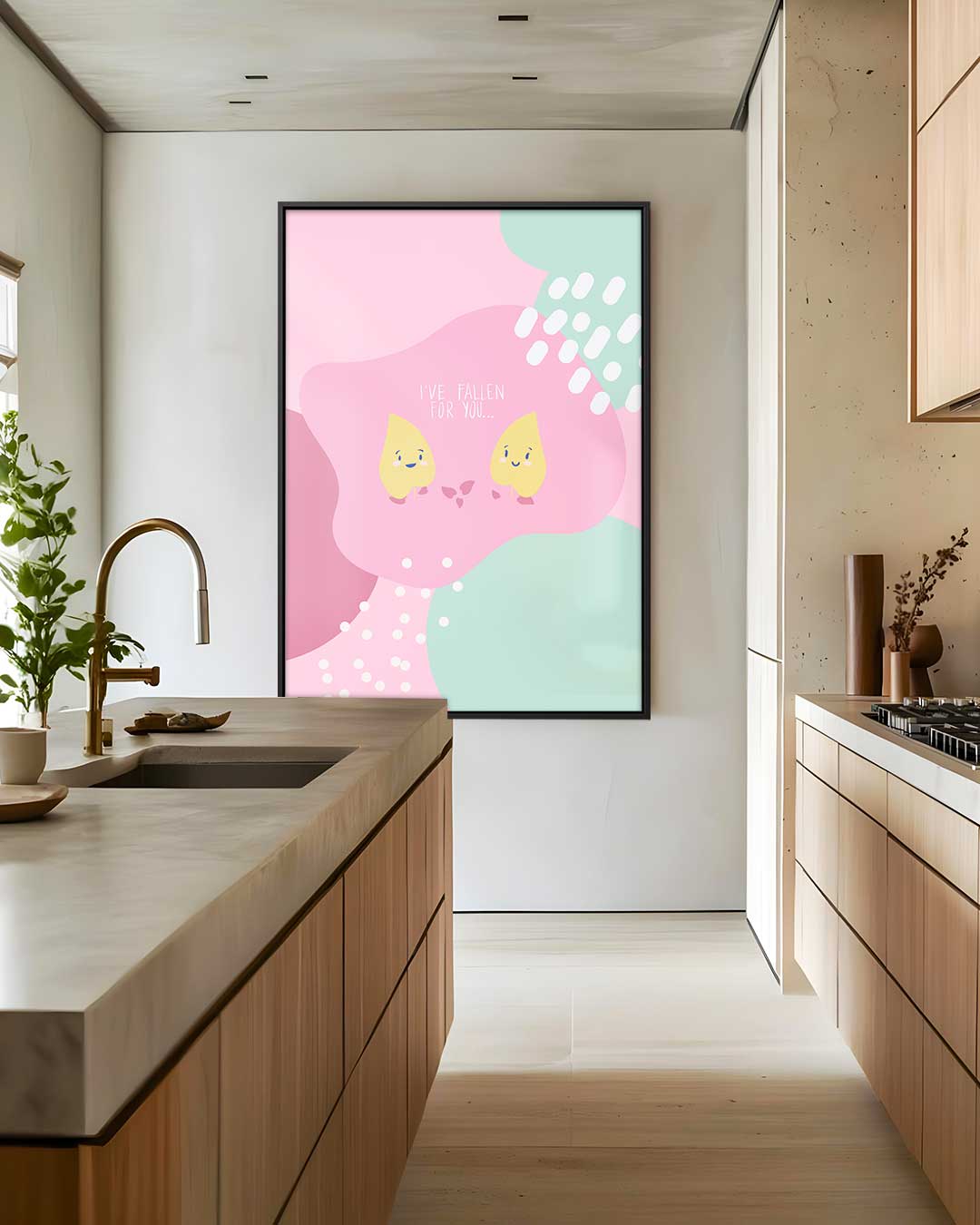 Liefdevolle Bladeren Kunstwerk-canvas-dibond-plexiglas-wanddecoratie-WallArtistic