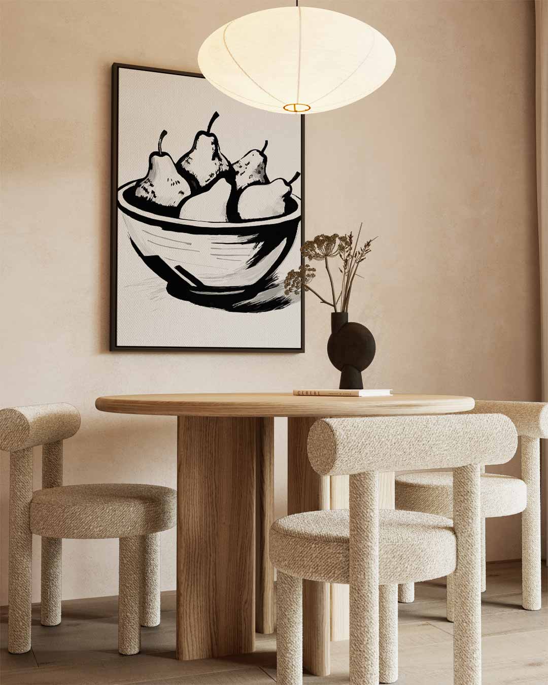 Simpele Charme van Peertjes Kunstwerk-canvas-dibond-plexiglas-wanddecoratie-WallArtistic