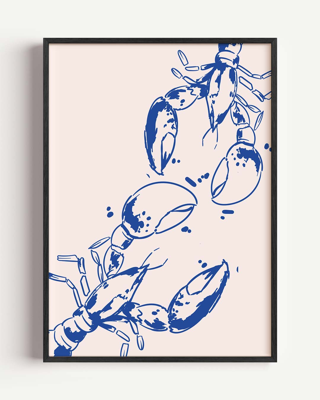 Moderne Kreeften Illustratie Poster-WallArtistic