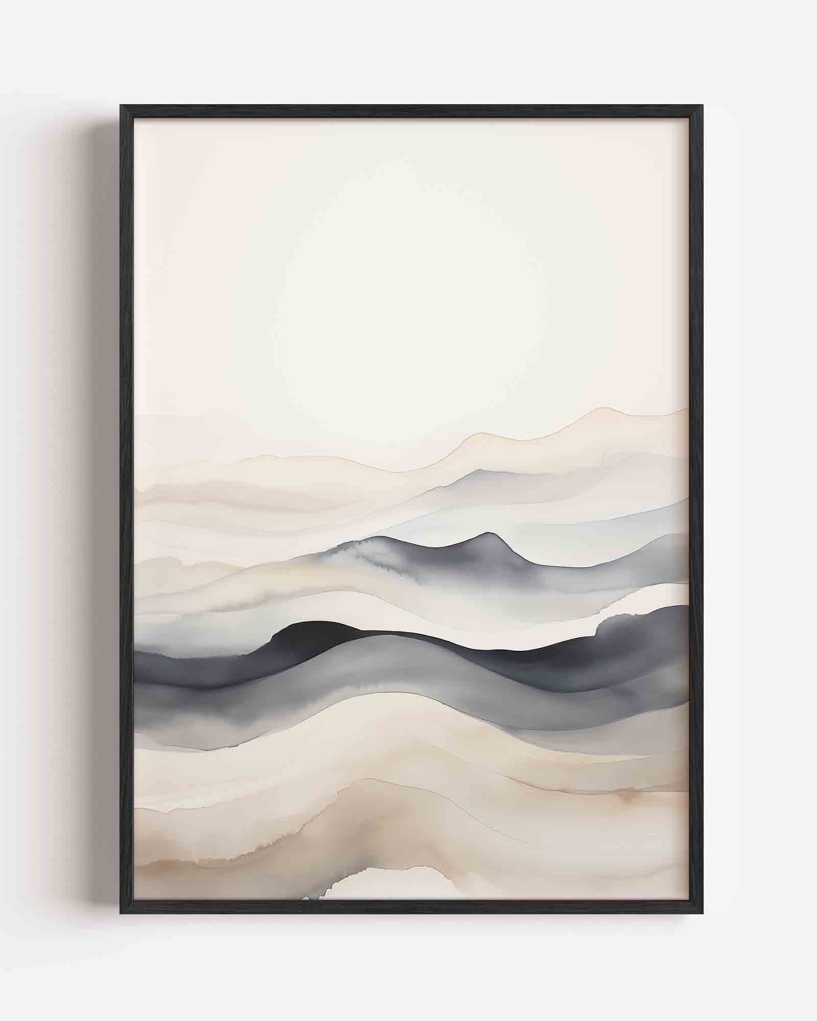 Golvende lijnen Poster