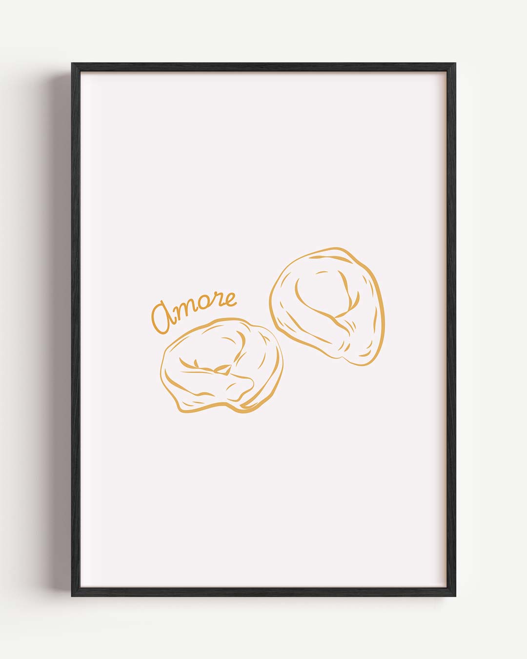 Amore Pasta Illustratie Poster-WallArtistic