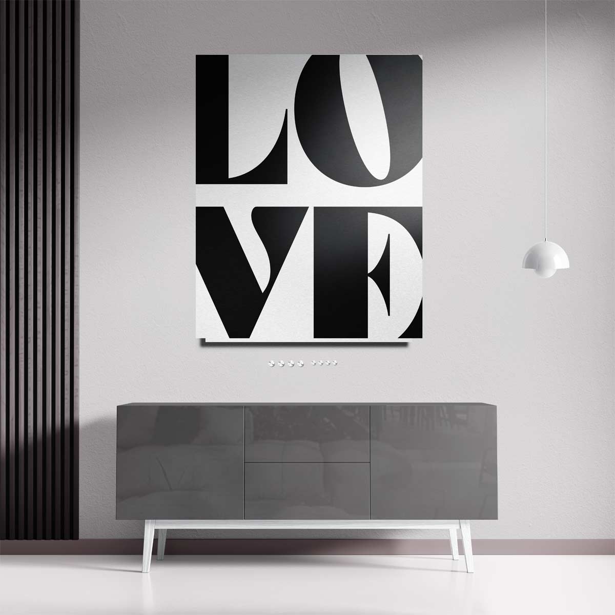 Liefdevol Typografisch Kunstwerk-canvas-dibond-plexiglas-wanddecoratie-WallArtistic