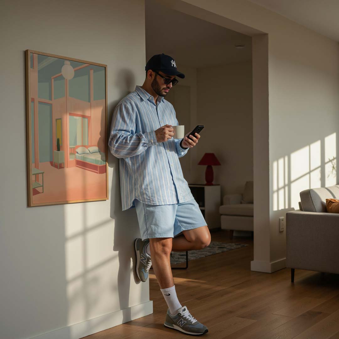 Dromerige Interieur Pastel Poster-WallArtistic