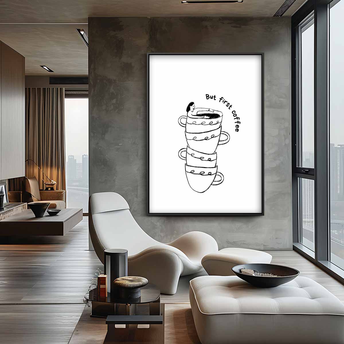 Abstract kunstwerk Kunstwerk-canvas-dibond-plexiglas-wanddecoratie-WallArtistic