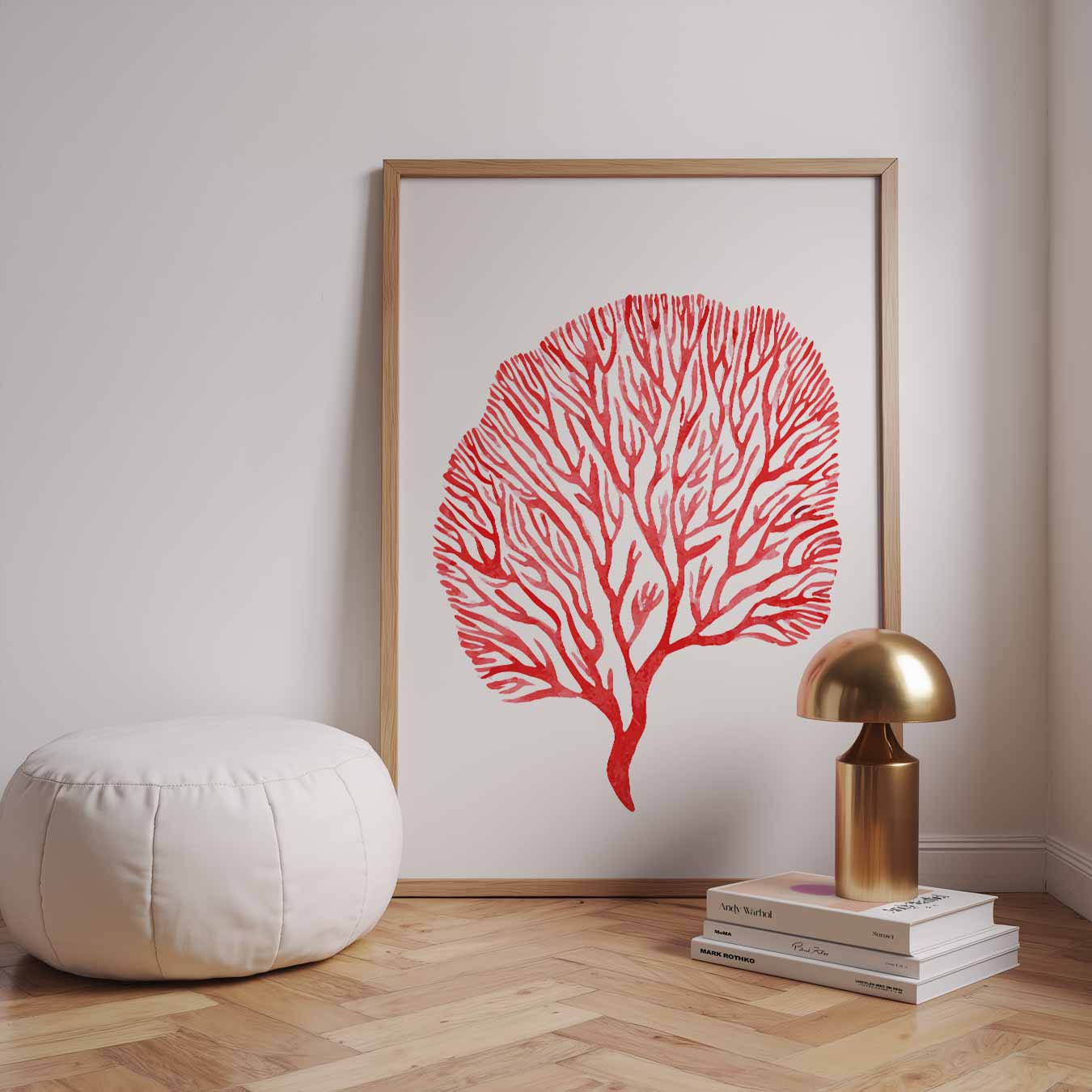 Rode Koraal Inspiratie Poster