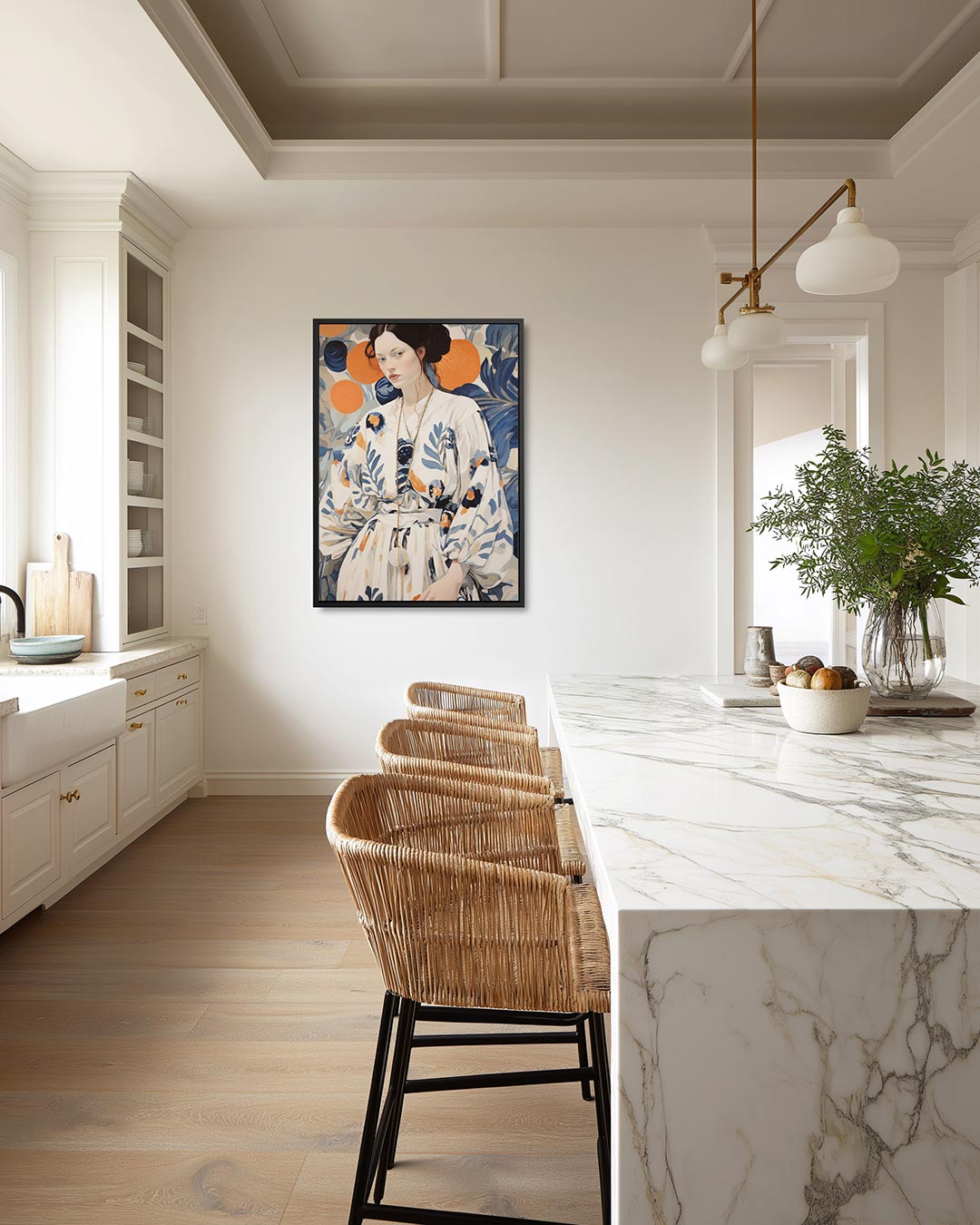 Vrouwelijke elegantie Kunstwerk