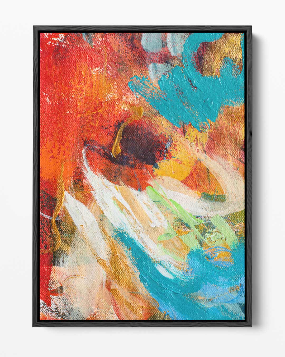 Kleurrijke Expressie Kunstwerk-canvas-dibond-plexiglas-wanddecoratie-WallArtistic