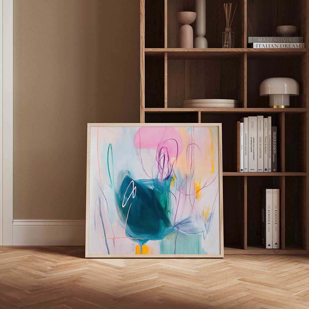 Abstracte vormen en kleuren Poster