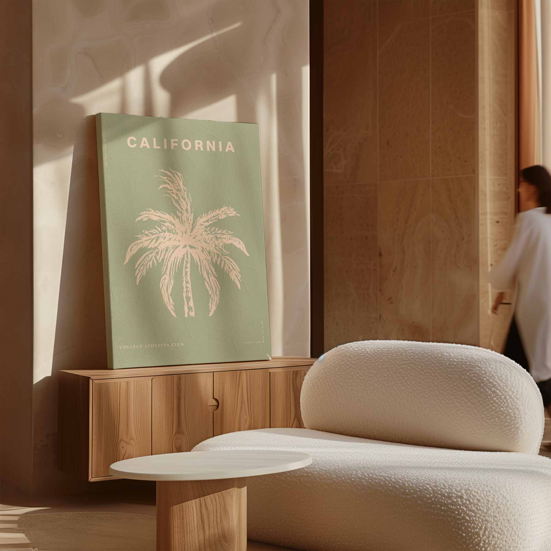California Droom Palm Kunstwerk-canvas-dibond-plexiglas-wanddecoratie-WallArtistic