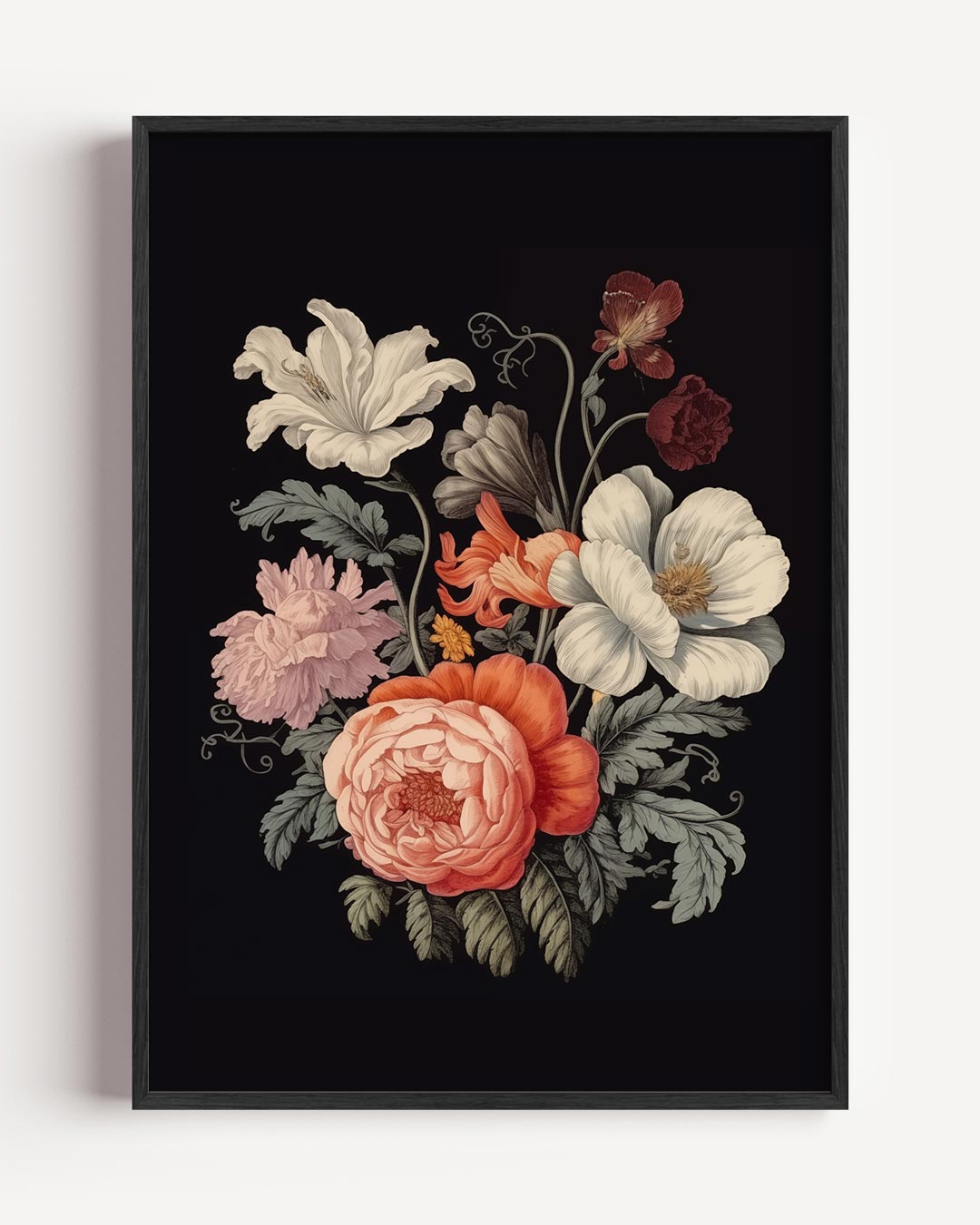 Bloemenpracht in Vintage Stijl Poster-WallArtistic