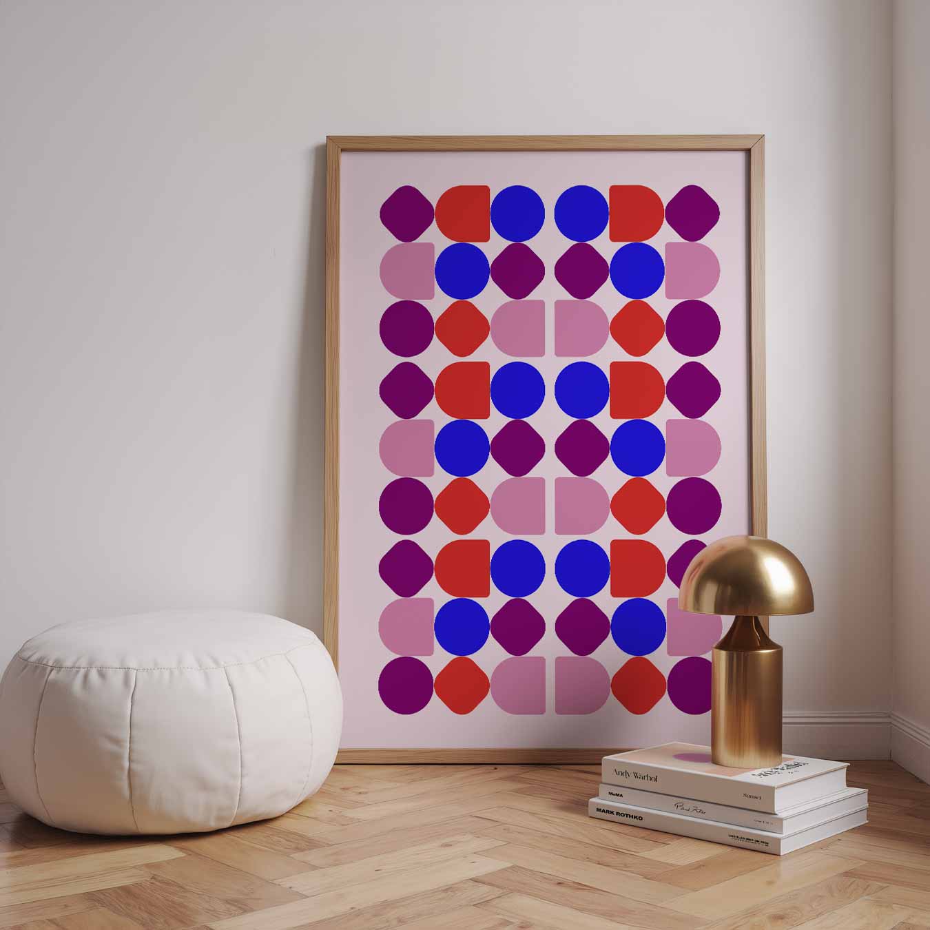 Kleurrijke Geometrie Wanddecoratie Poster-WallArtistic