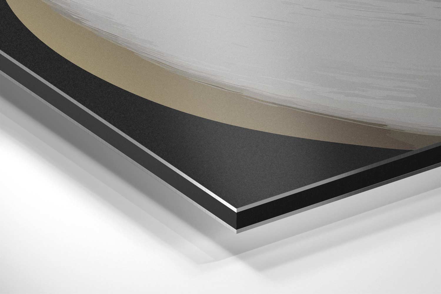Yin en Yang Abstractie Kunstwerk-canvas-dibond-plexiglas-wanddecoratie-WallArtistic