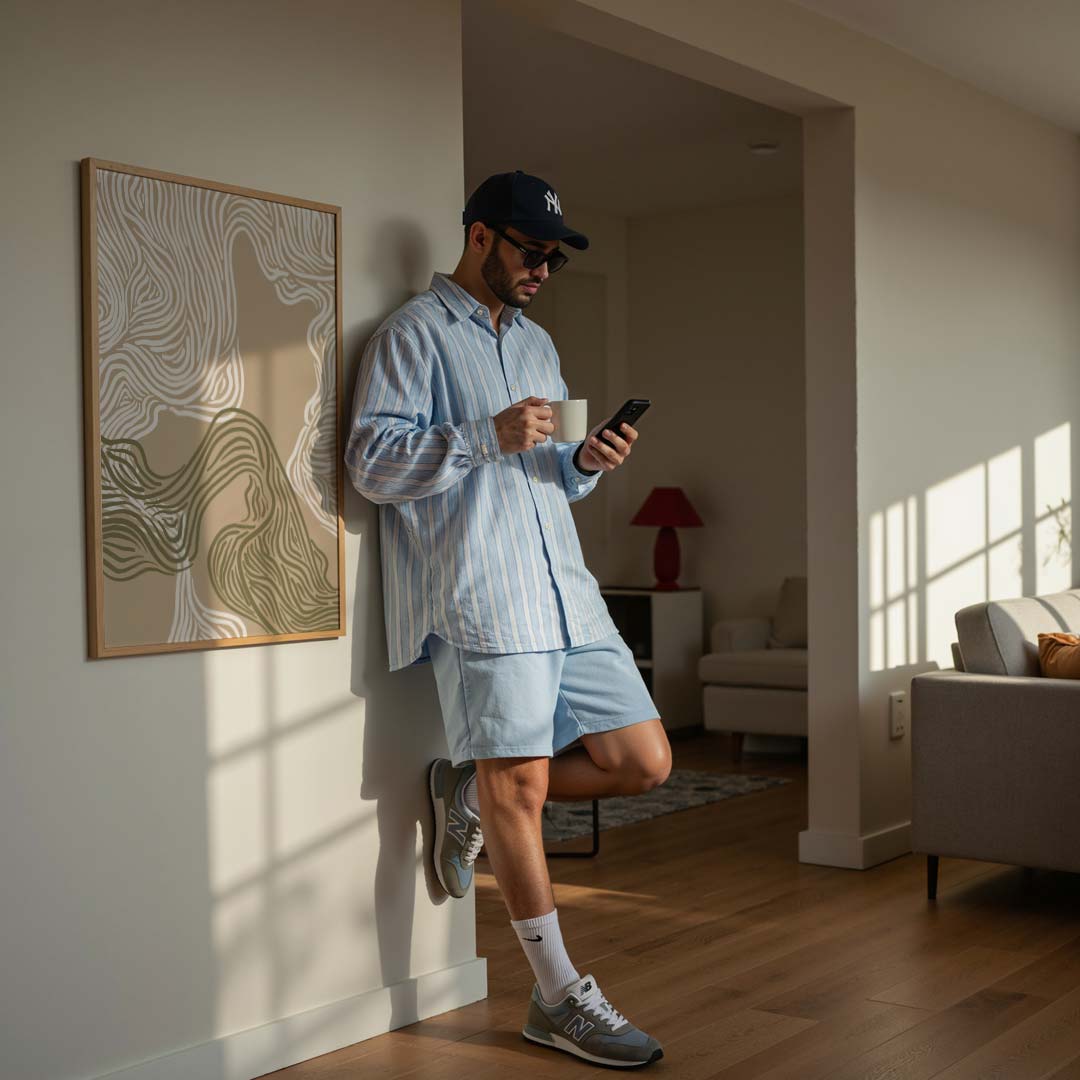 Organische Lijnen Poster-WallArtistic