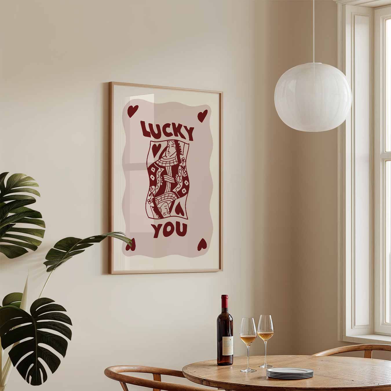 Lucky You Pokerkaart Poster