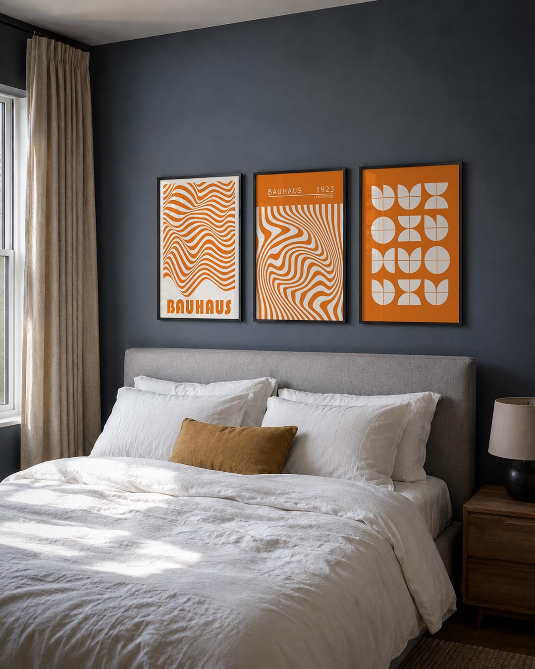 Golvend lijnenspel Posterset