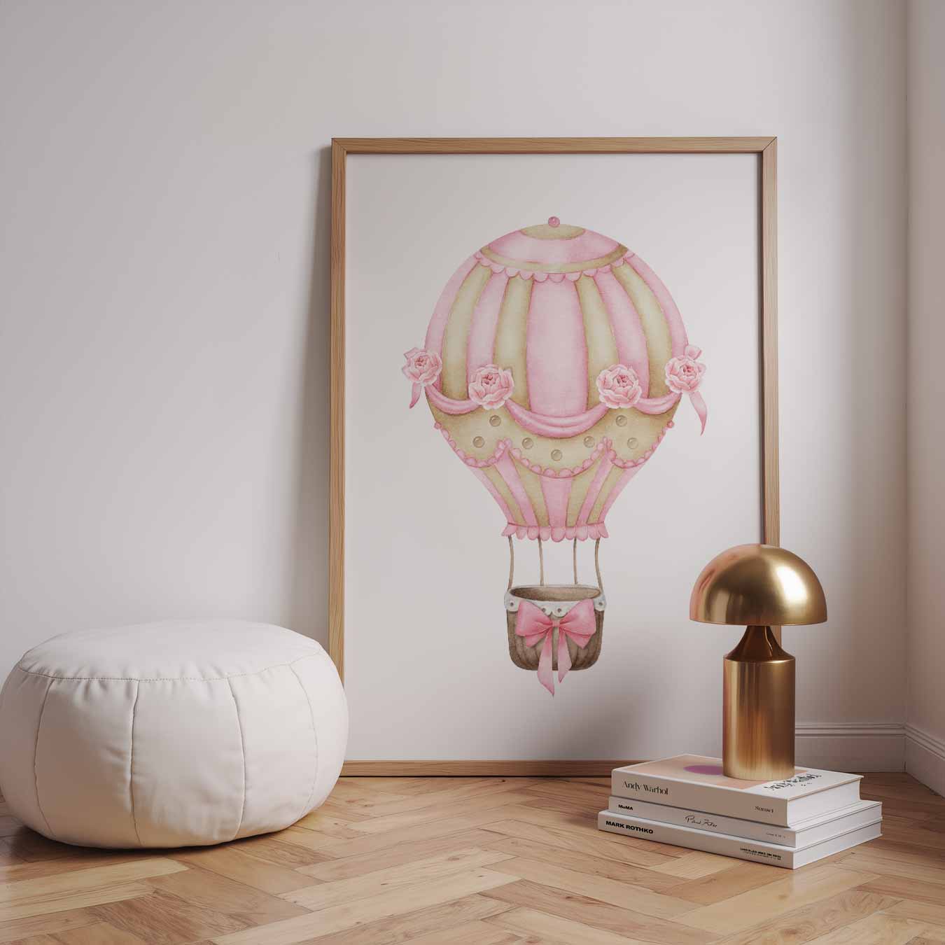 Romantische Luchtballon Poster