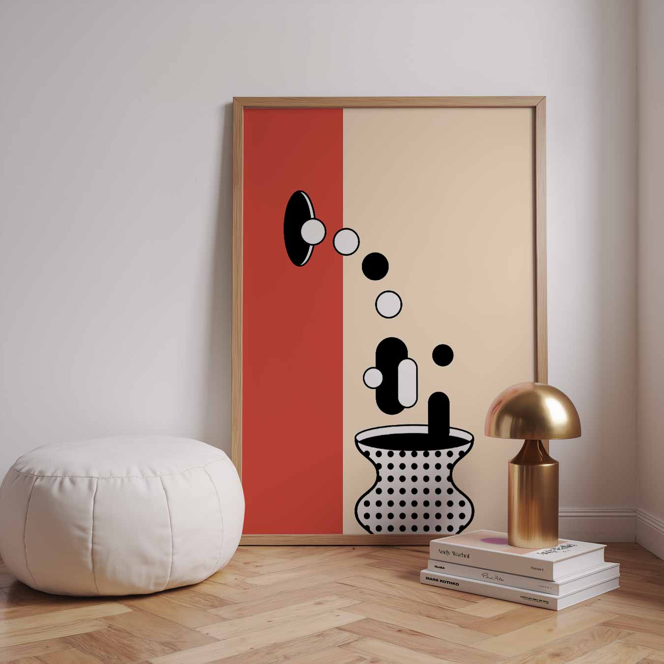 Moderne Geometrische Vaas Poster