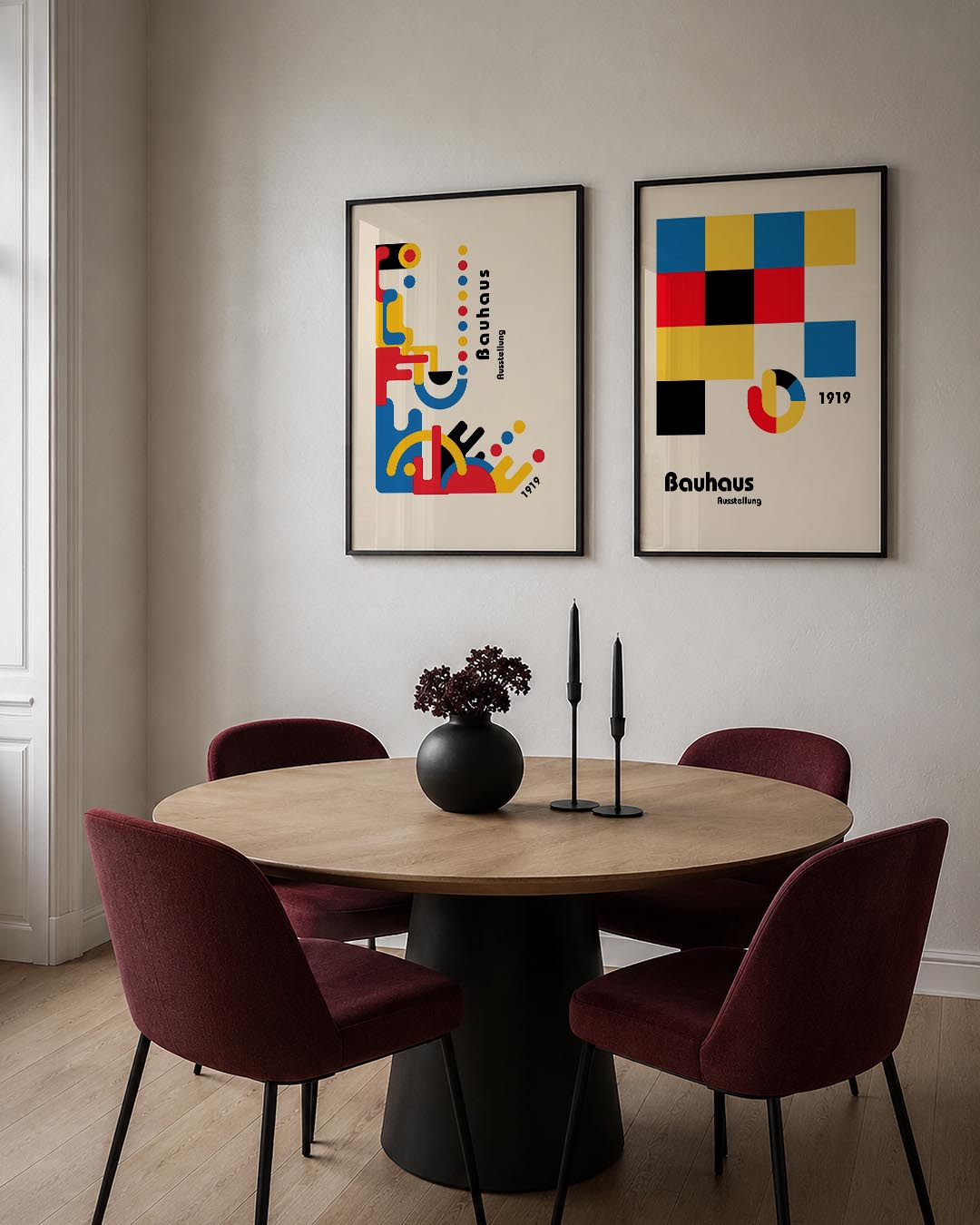Kleurrijke vormen Posterset