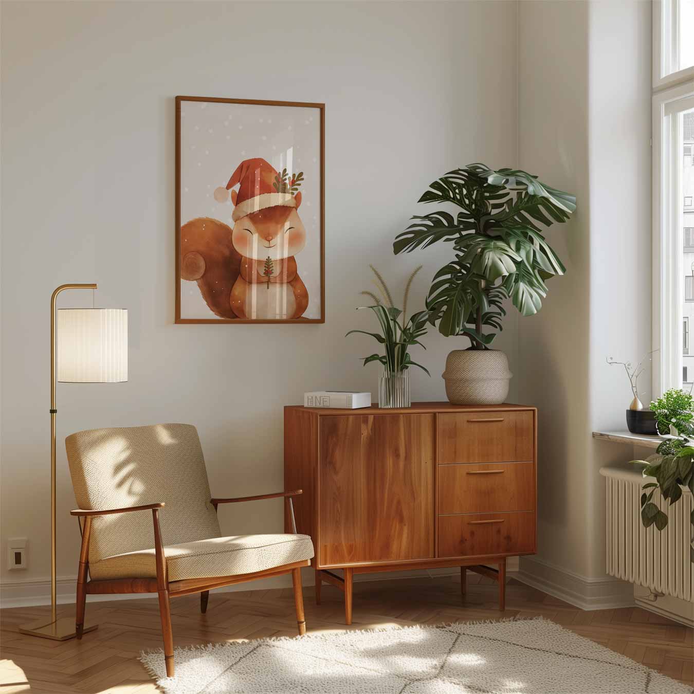 Kerst Eekhoorn Poster