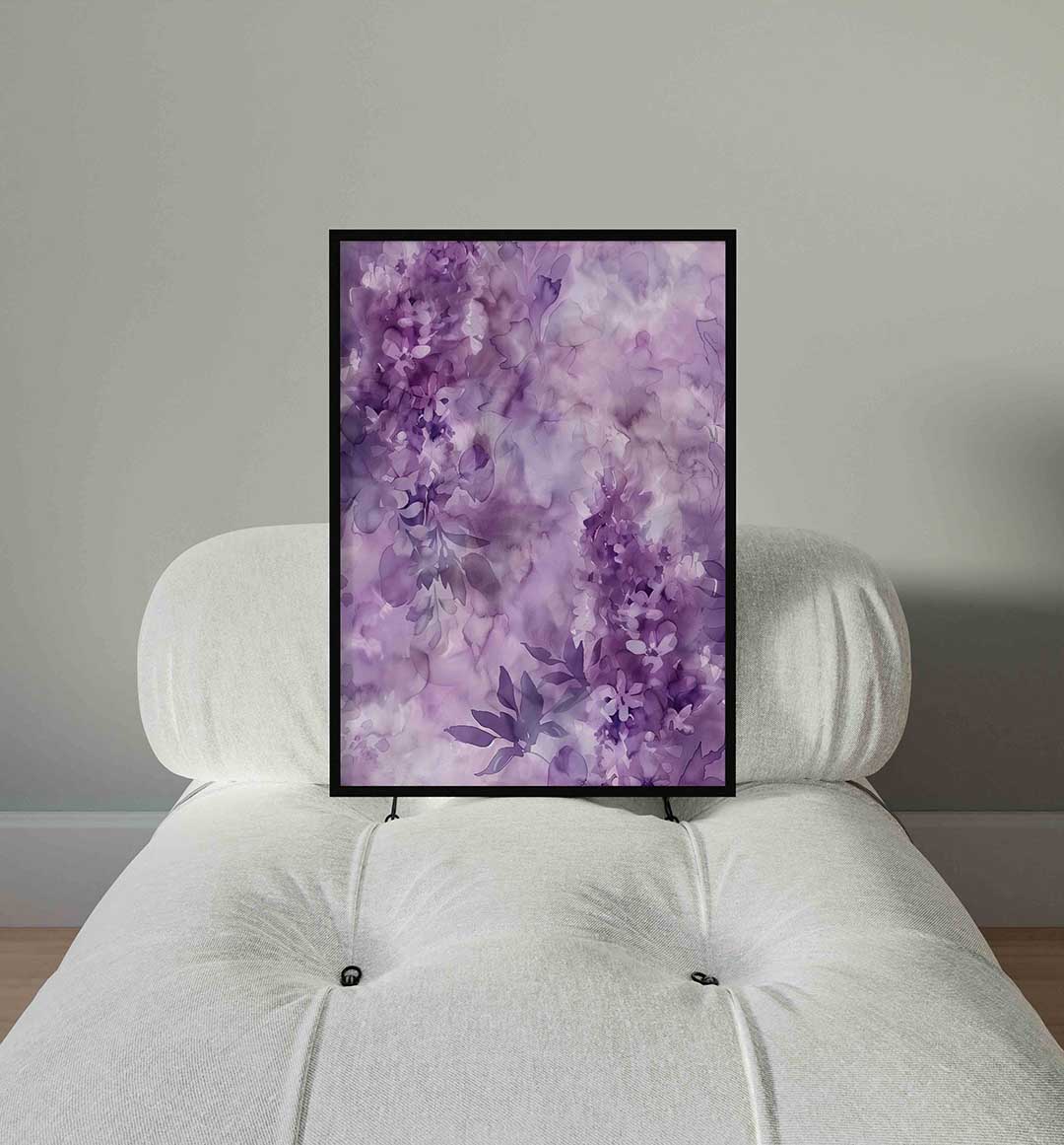 Paarse bloemen Poster