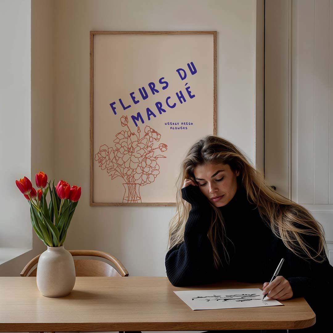 Fleurs Du Marché Poster-WallArtistic