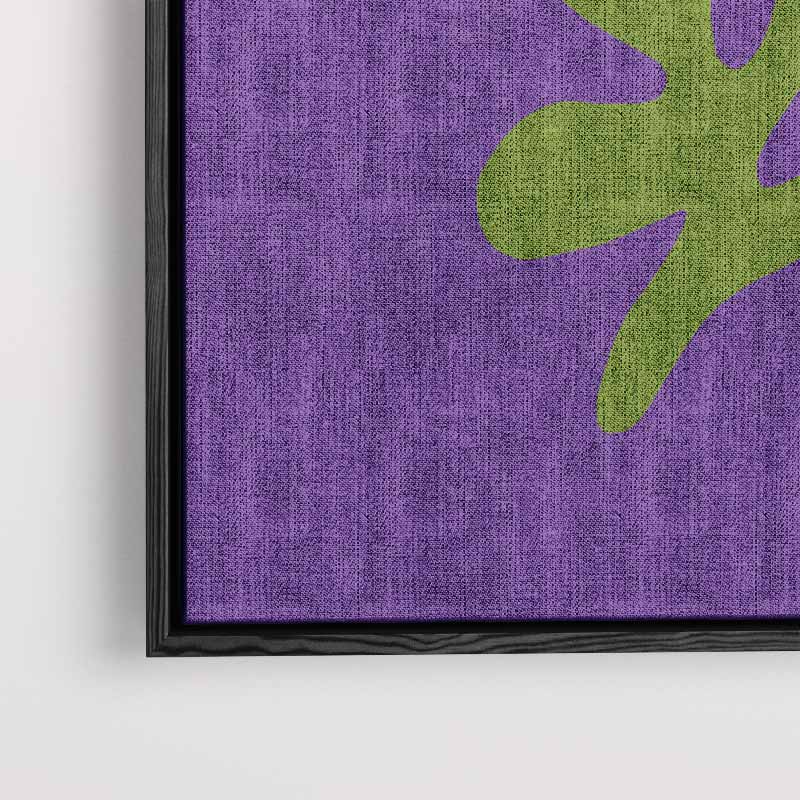 Blauwe Bloemfantasie Kunstwerk-canvas-dibond-plexiglas-wanddecoratie-WallArtistic