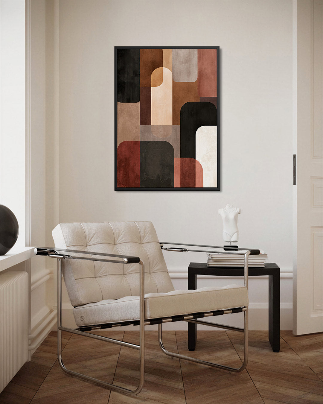 Geometrische vormen compositie Kunstwerk