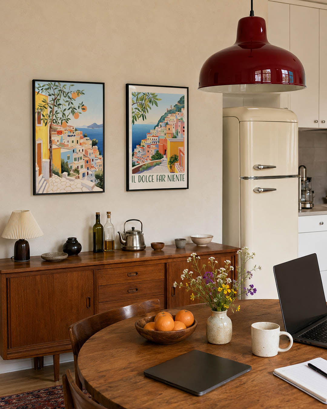 Zonnige kustlijn Posterset