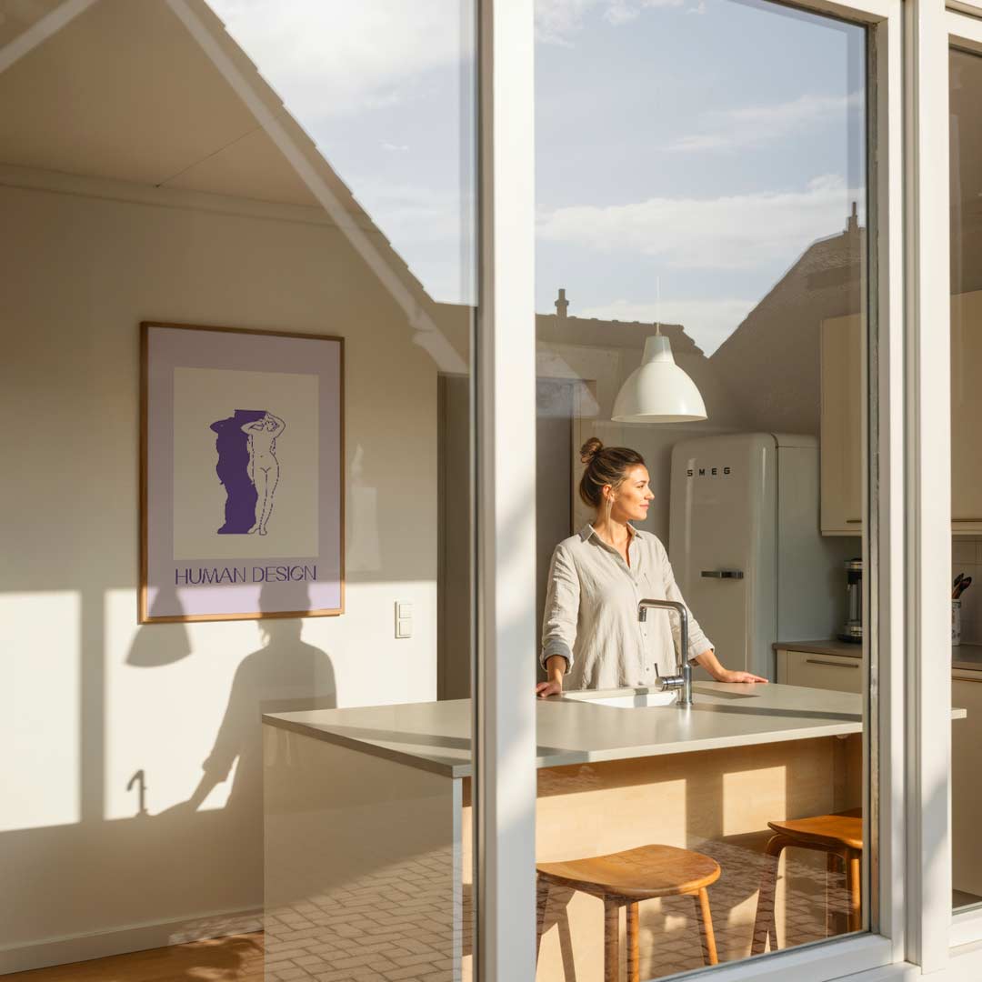 Elegant Vrouwelijk Silhouet Poster-WallArtistic