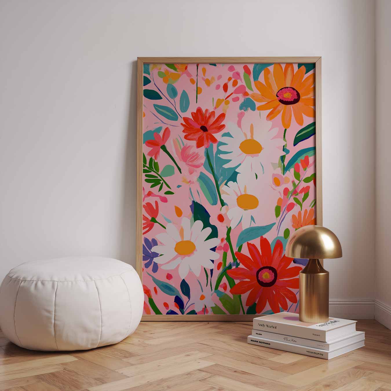 Bloemenpracht op Canvas Poster