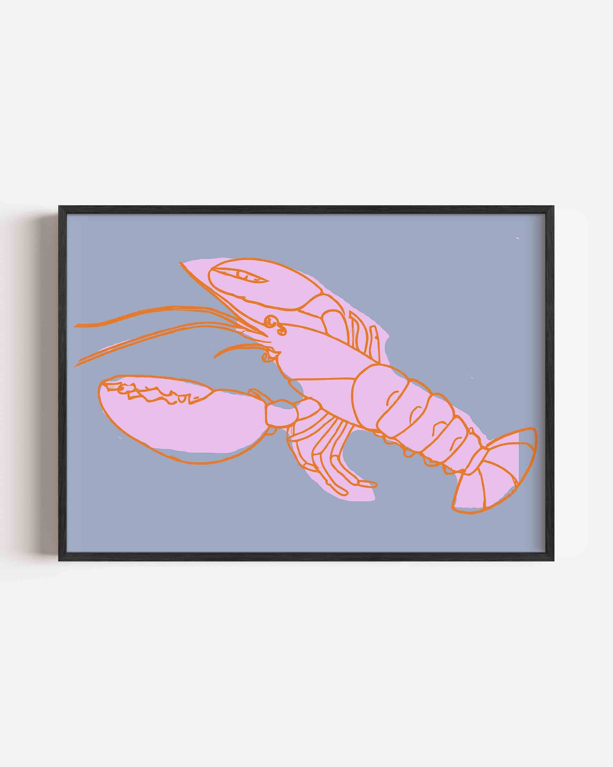 Kreeft illustratie Poster