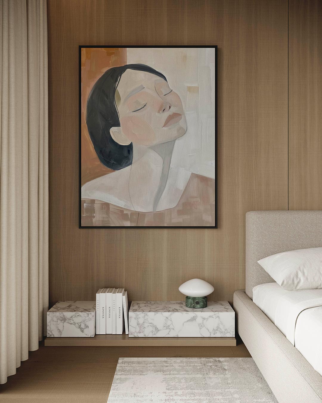 Dromerige vrouw Kunstwerk