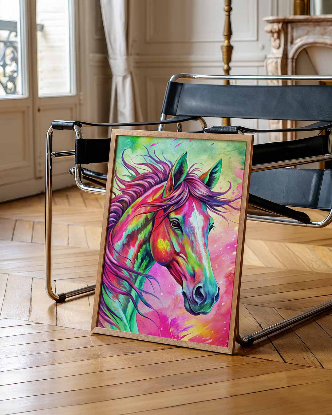 Kleurvolle Paardenkracht Poster