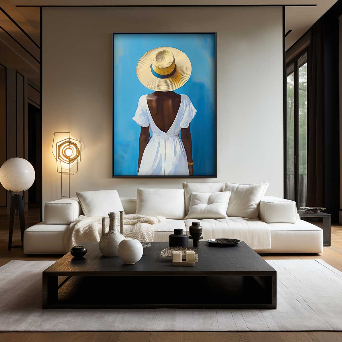 Zomerse Elegantie Kunstwerk-canvas-dibond-plexiglas-wanddecoratie-WallArtistic