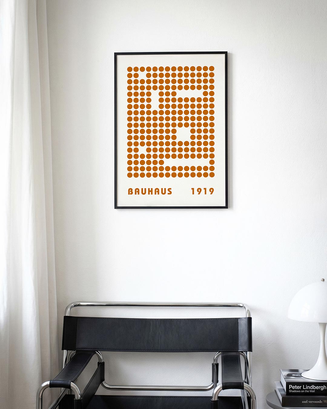 Cirkelpatroon en typografie Poster