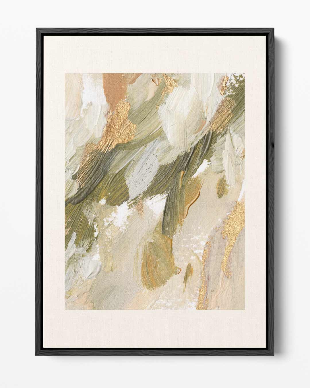 Aarde en Goud Harmonie Kunstwerk-canvas-dibond-plexiglas-wanddecoratie-WallArtistic