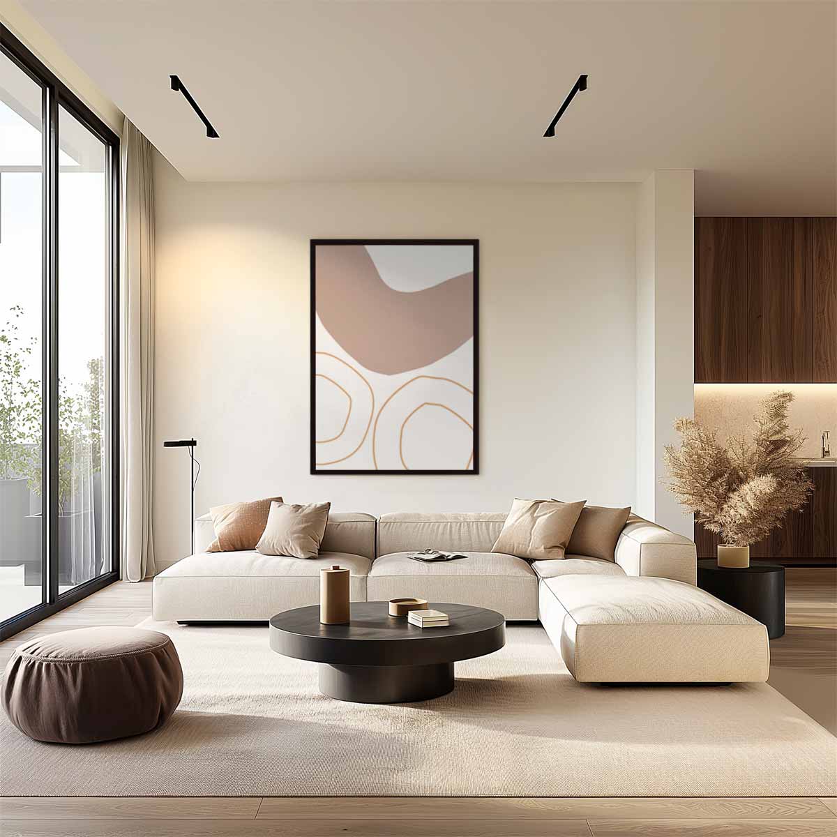 Organische Flow Wanddecoratie Kunstwerk-canvas-dibond-plexiglas-wanddecoratie-WallArtistic