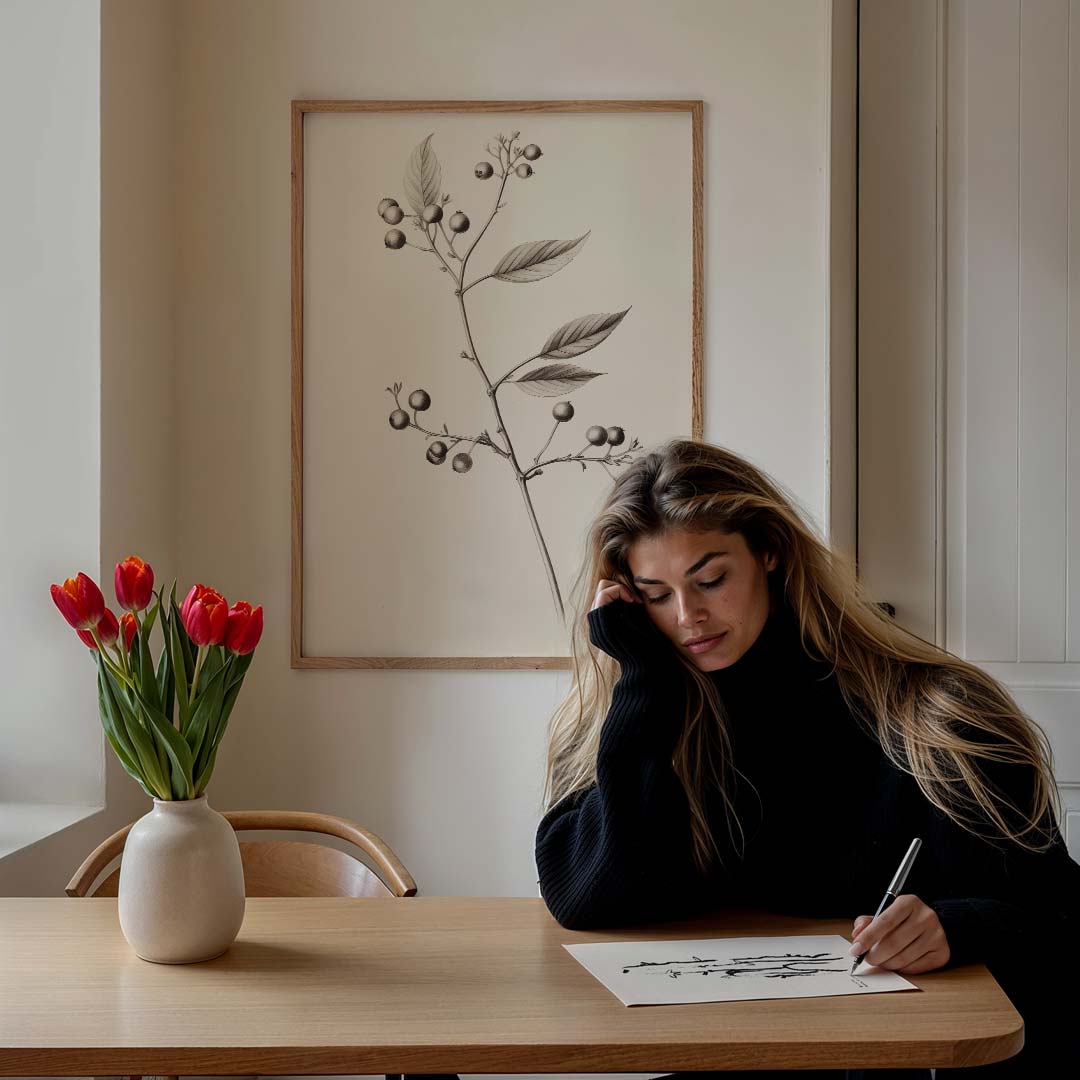 Botanische Bessen Illustratie Poster-WallArtistic