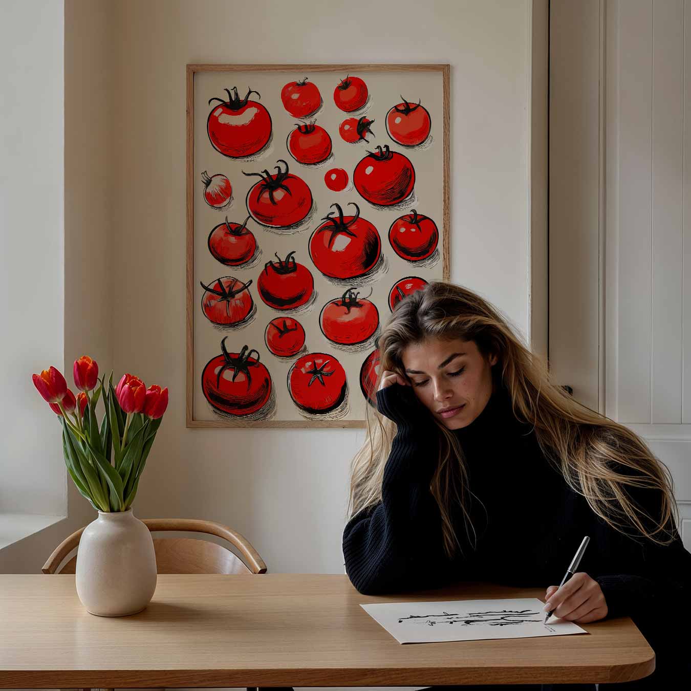 Sfeervolle Tomaten Illustratie Poster