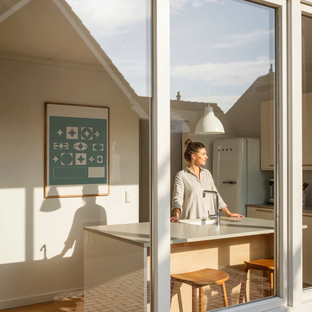 Abstracte Stervormen Wandposter-WallArtistic