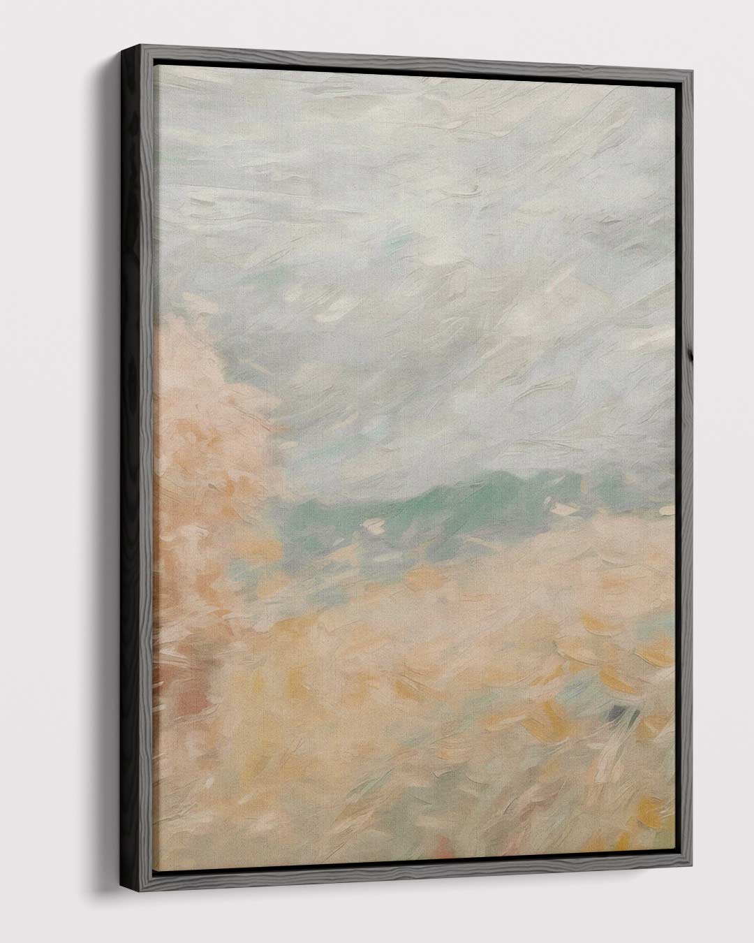 Zomers Veld in Pastel Kunstwerk-canvas-dibond-plexiglas-wanddecoratie-WallArtistic