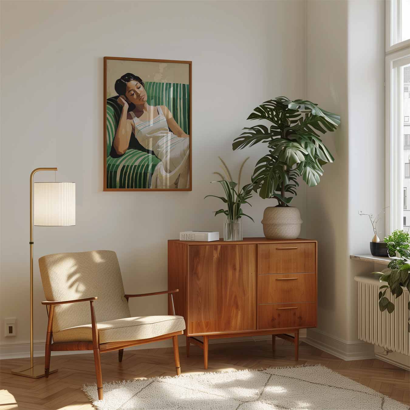 Sereniteit in Groen Poster